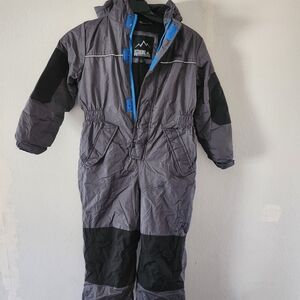 Kids Gray and Black Snowsuit